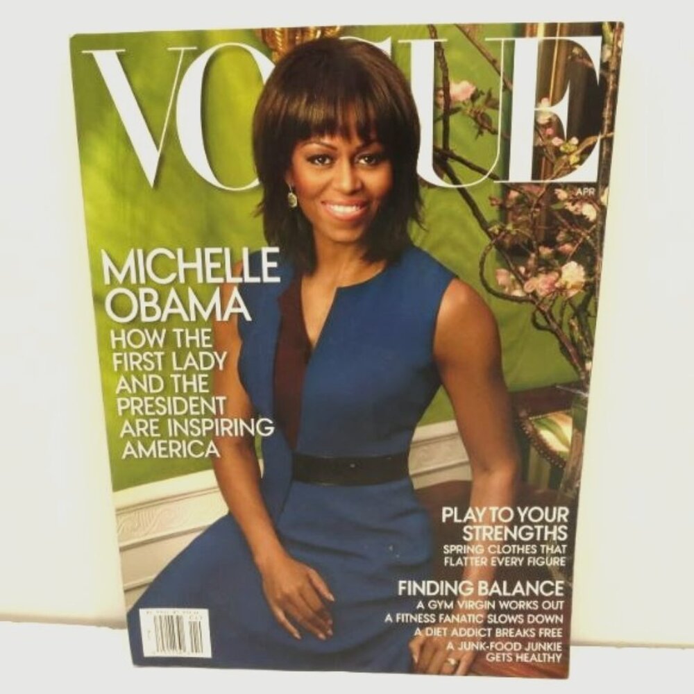 Vogue Magazine April 2013 First Lady Michelle Obama Cover Spring Fashion